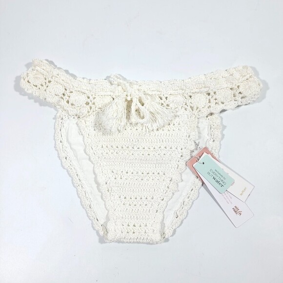 NWT PQ Swim Rainbow Romance Crochet Bikini Top & Lux Crochet Full Bottom Set - Picture 6 of 12